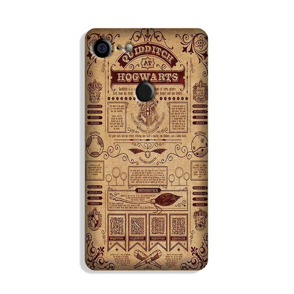 Hogwarts Mobile Back Case for Google Pixel 3 Xl (Design - 304)