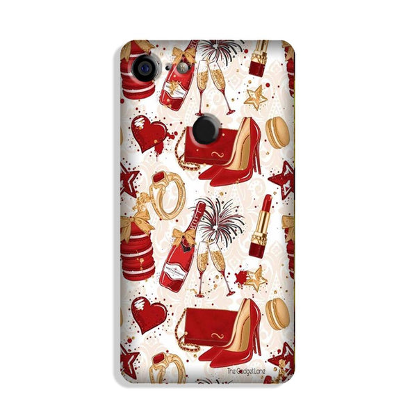 Girlish Mobile Back Case for Google Pixel 3 (Design - 312)