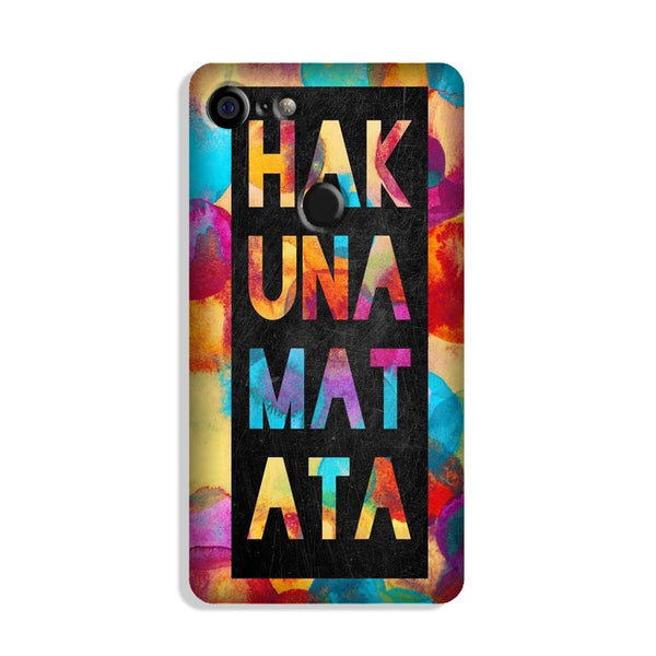 Hakuna Matata Mobile Back Case for Google Pixel 3 Xl (Design - 323)