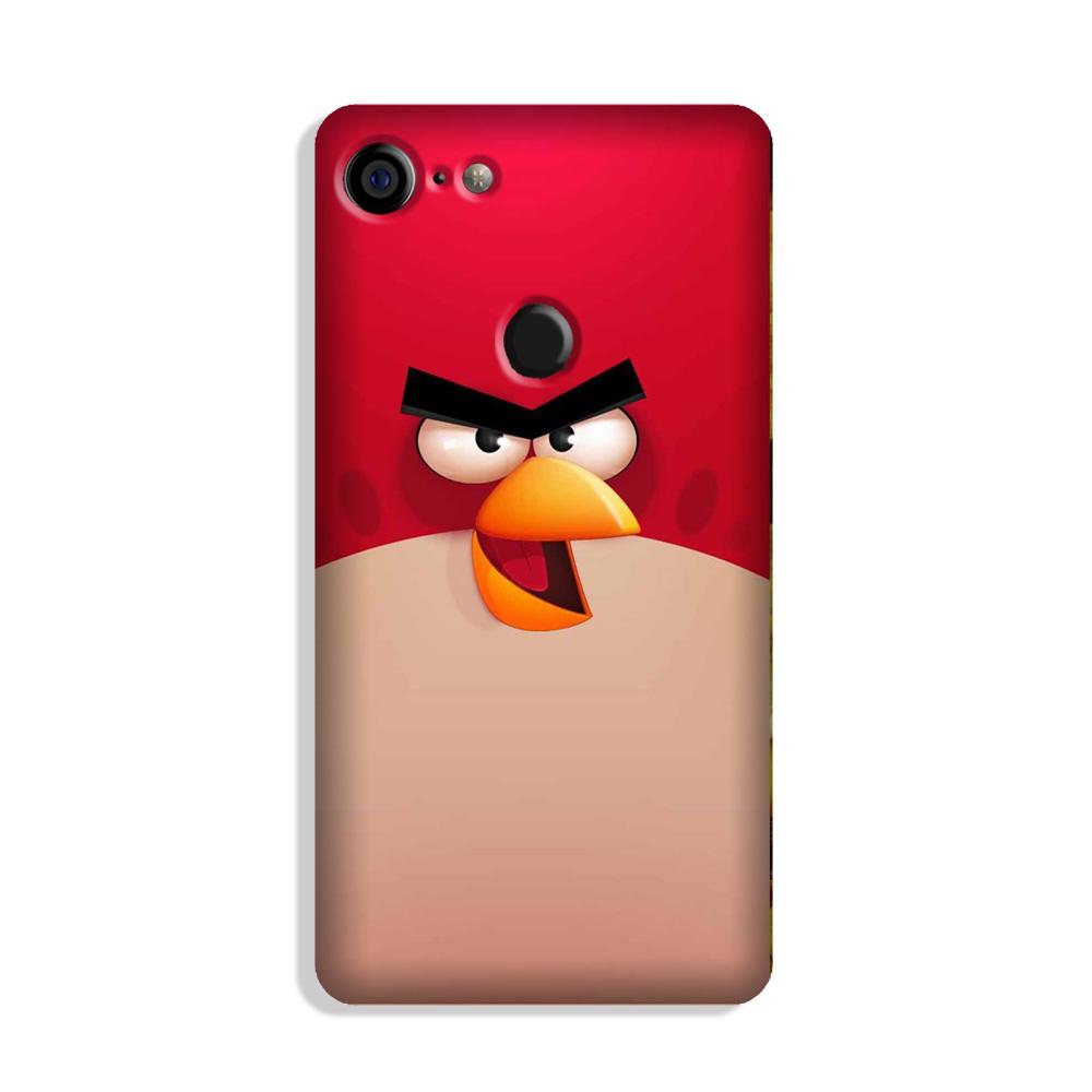 Angry Bird Red Mobile Back Case for Google Pixel 3 (Design - 325)