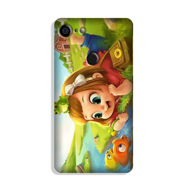 Baby Girl Mobile Back Case for Google Pixel 3 Xl (Design - 339)