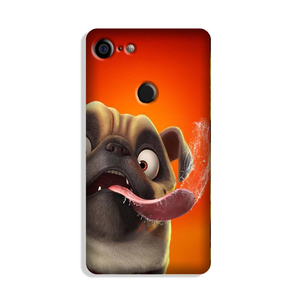 Dog Mobile Back Case for Google Pixel 3 Xl (Design - 343)