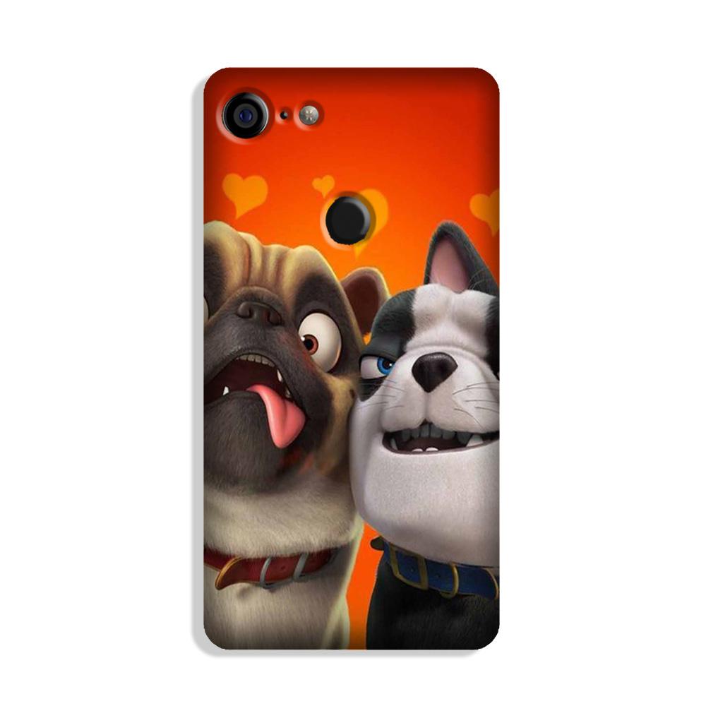 Dog Puppy Mobile Back Case for Google Pixel 3 Xl (Design - 350)