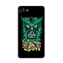 Owl Mobile Back Case for Google Pixel 3 (Design - 358)