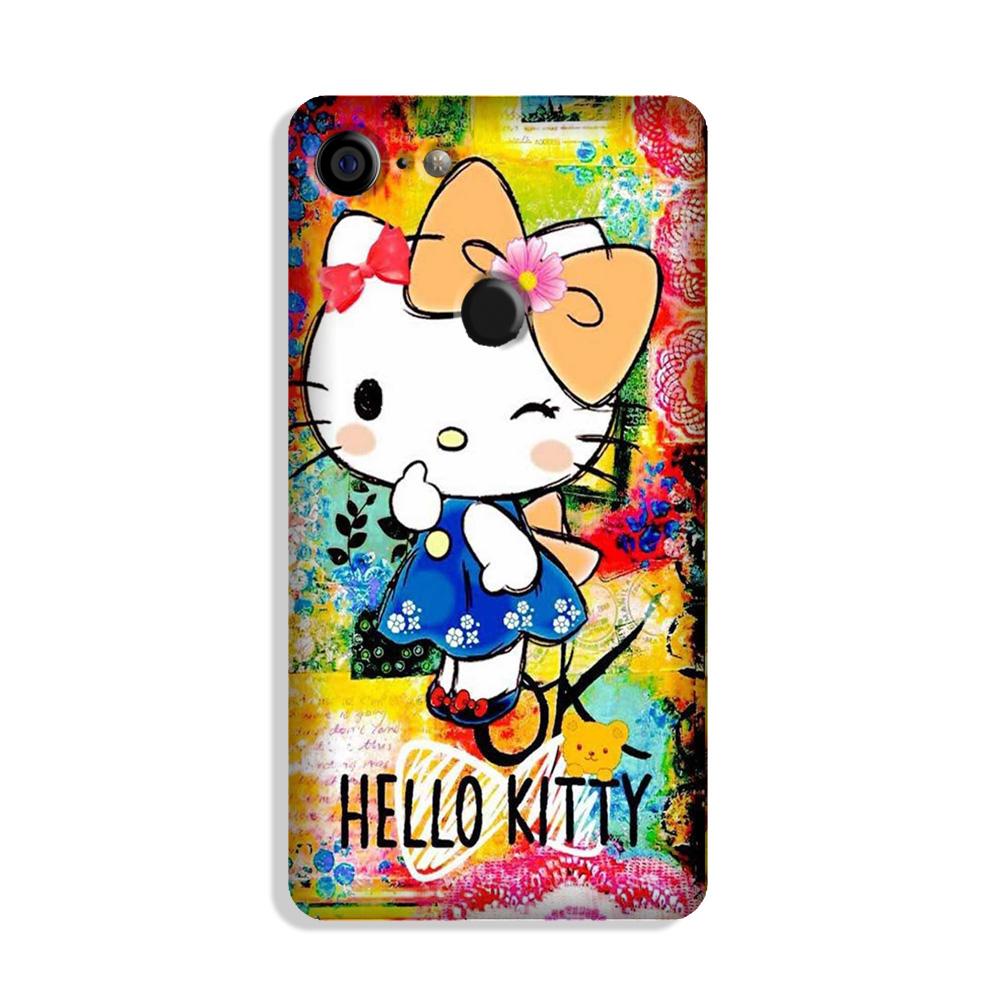 Hello Kitty Mobile Back Case for Google Pixel 3 (Design - 362)