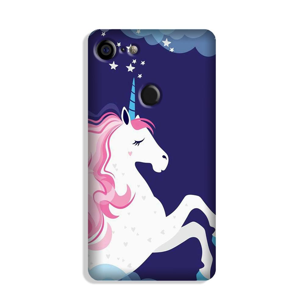 Unicorn Mobile Back Case for Google Pixel 3 (Design - 365)