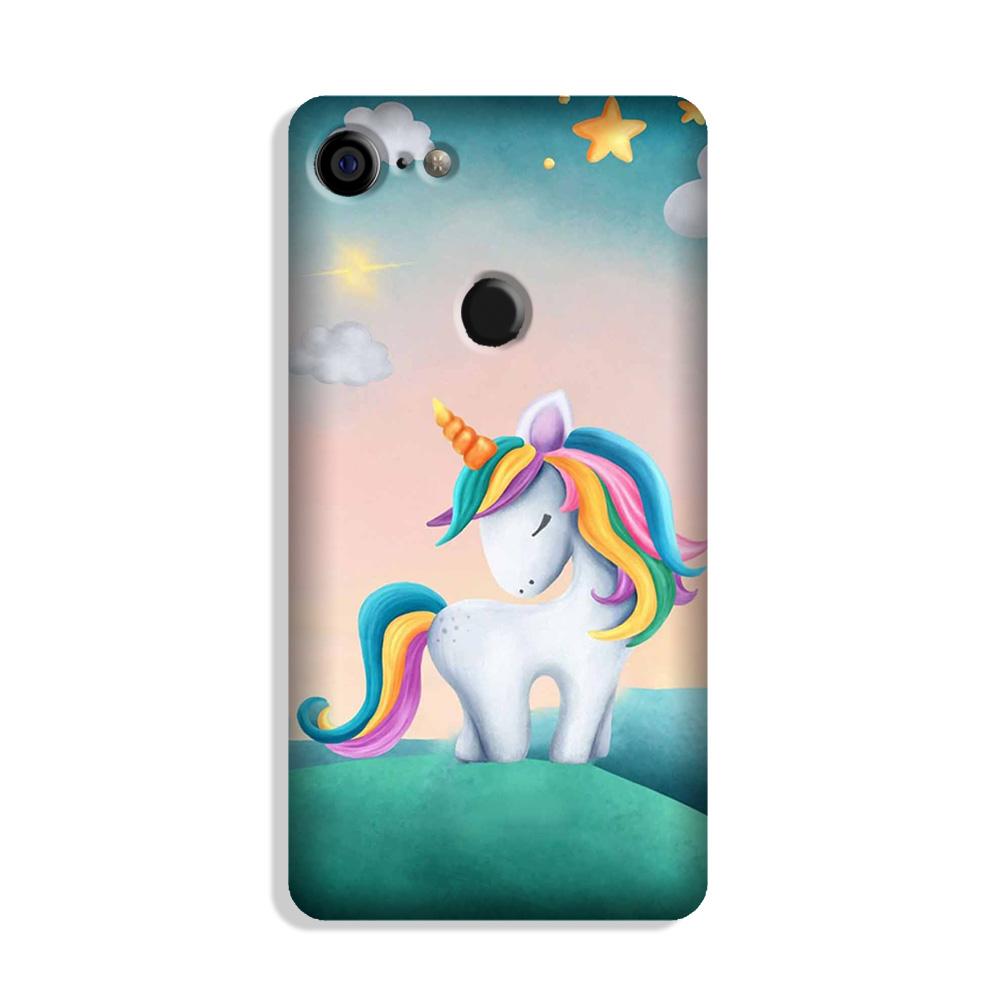 Unicorn Mobile Back Case for Google Pixel 3 (Design - 366)