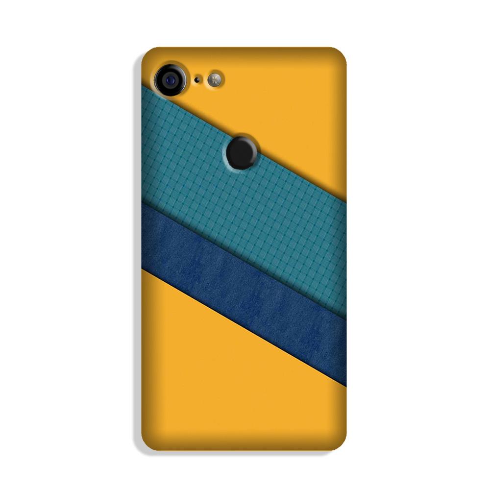 Diagonal Pattern Mobile Back Case for Google Pixel 3 (Design - 370)