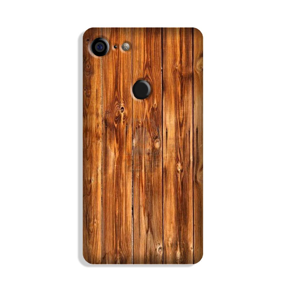Wooden Texture Mobile Back Case for Google Pixel 3 (Design - 376)