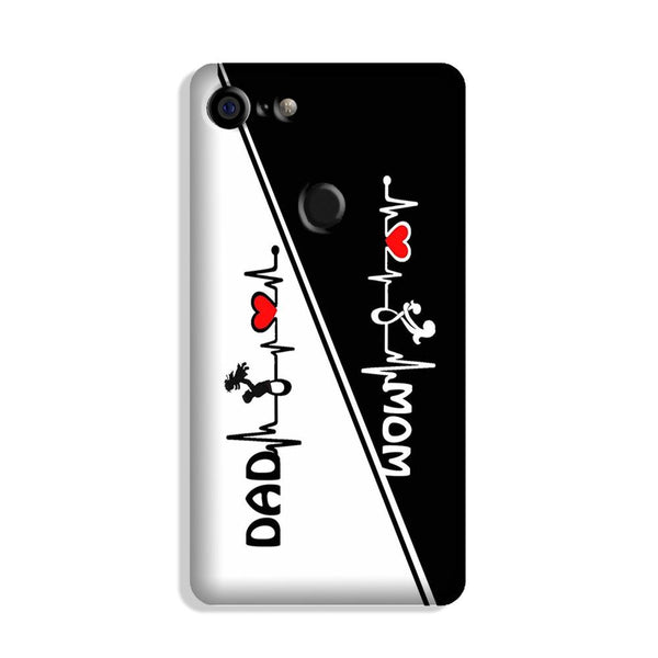 Love Mom Dad Mobile Back Case for Google Pixel 3 (Design - 385)