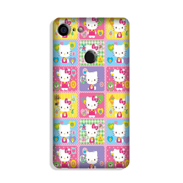 Kitty Mobile Back Case for Google Pixel 3 (Design - 400)