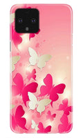 White Pick Butterflies Case for Google Pixel 4 XL