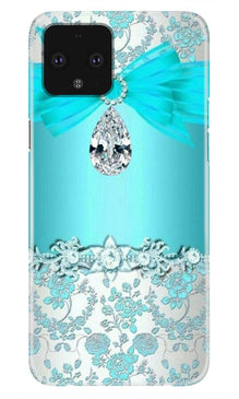 Shinny Blue Background Mobile Back Case for Google Pixel 4 XL (Design - 32)