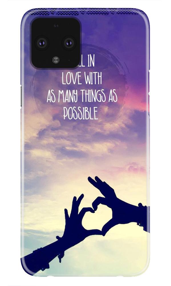 Fall in love Case for Google Pixel 4