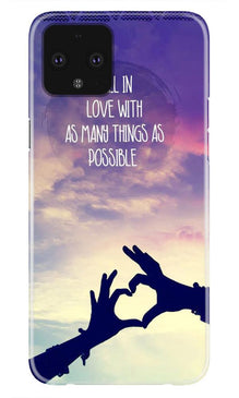 Fall in love Mobile Back Case for Google Pixel 4 XL (Design - 50)