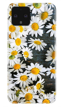 White flowers2 Mobile Back Case for Google Pixel 4 XL (Design - 62)