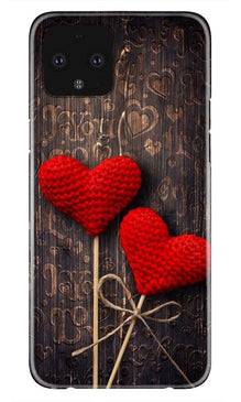 Red Hearts Mobile Back Case for Google Pixel 4 XL (Design - 80)