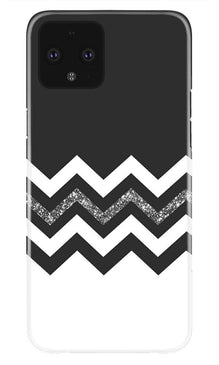 Black white Pattern2Mobile Back Case for Google Pixel 4 XL (Design - 83)