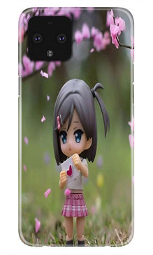 Cute Girl Mobile Back Case for Google Pixel 4 XL (Design - 92)