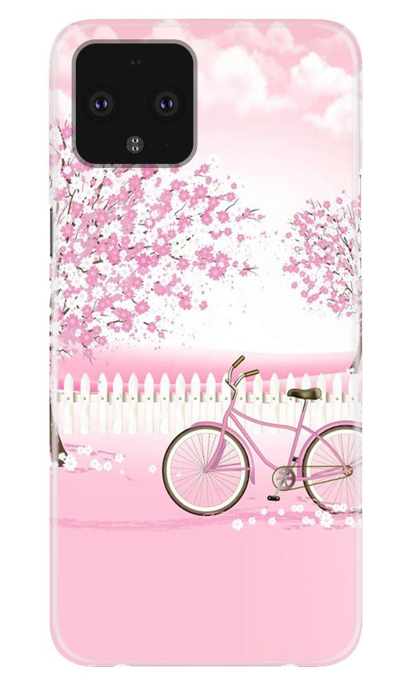 Pink Flowers Cycle Case for Google Pixel 4 XL(Design - 102)
