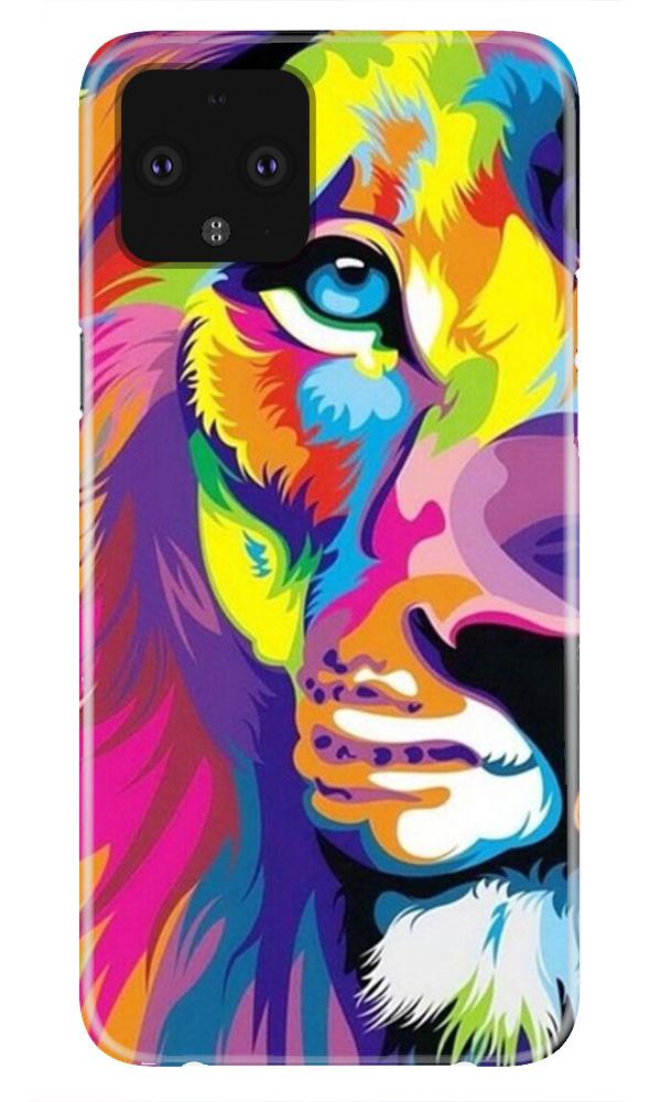 Colorful Lion Case for Google Pixel 4(Design - 110)