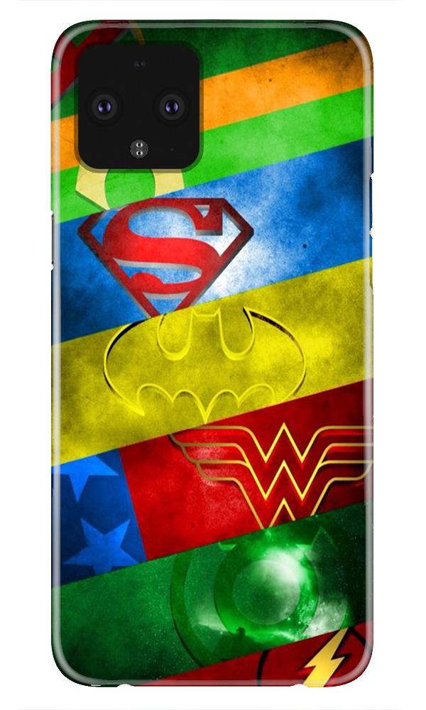 Superheros Logo Case for Google Pixel 4 (Design No. 251)