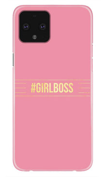 Girl Boss Pink Mobile Back Case for Google Pixel 4 XL (Design - 263)