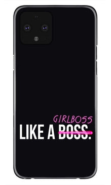 Like a Girl Boss Mobile Back Case for Google Pixel 4 XL (Design - 265)