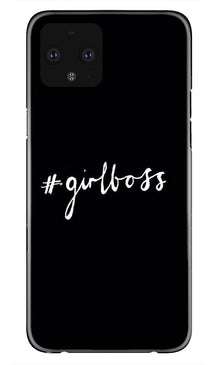 #GirlBoss Mobile Back Case for Google Pixel 4 XL (Design - 266)