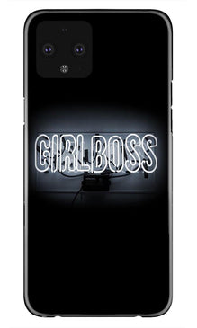 Girl Boss Black Mobile Back Case for Google Pixel 4 XL (Design - 268)