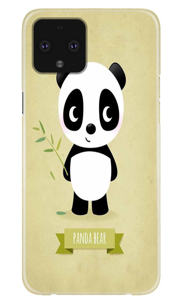 Panda Bear Mobile Back Case for Google Pixel 4 (Design - 317)