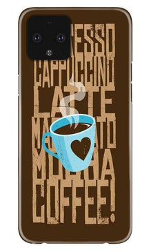 Love Coffee Mobile Back Case for Google Pixel 4 (Design - 351)