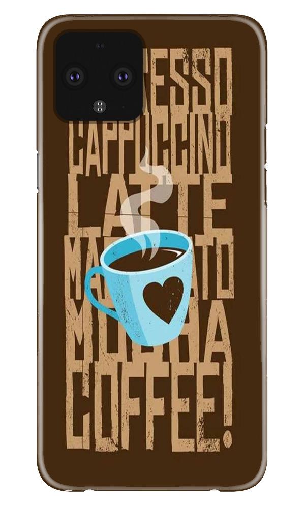 Love Coffee Mobile Back Case for Google Pixel 4 XL (Design - 351)