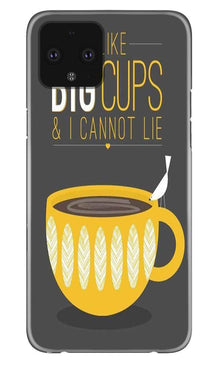 Big Cups Coffee Mobile Back Case for Google Pixel 4 (Design - 352)