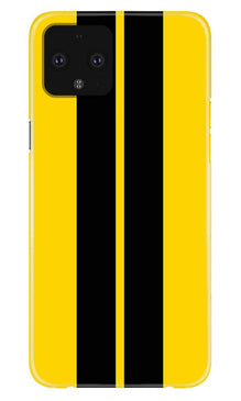 Black Yellow Pattern Mobile Back Case for Google Pixel 4 XL (Design - 377)
