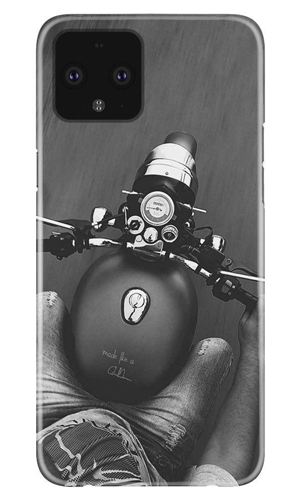 Royal Enfield Mobile Back Case for Google Pixel 4 (Design - 382)