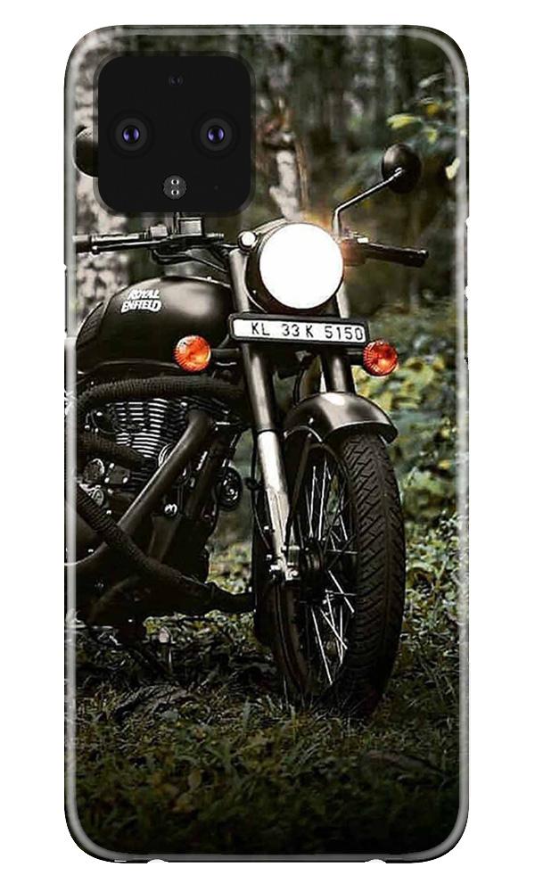 Royal Enfield Mobile Back Case for Google Pixel 4 (Design - 384)