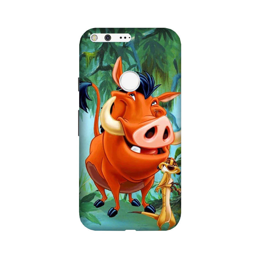 Timon and Pumbaa Mobile Back Case for Google Pixel XL (Design - 305)