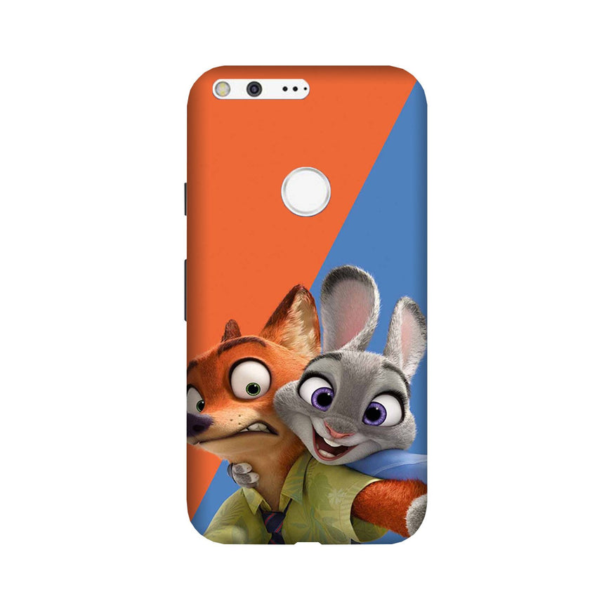 Cartoon Mobile Back Case for Google Pixel XL (Design - 346)