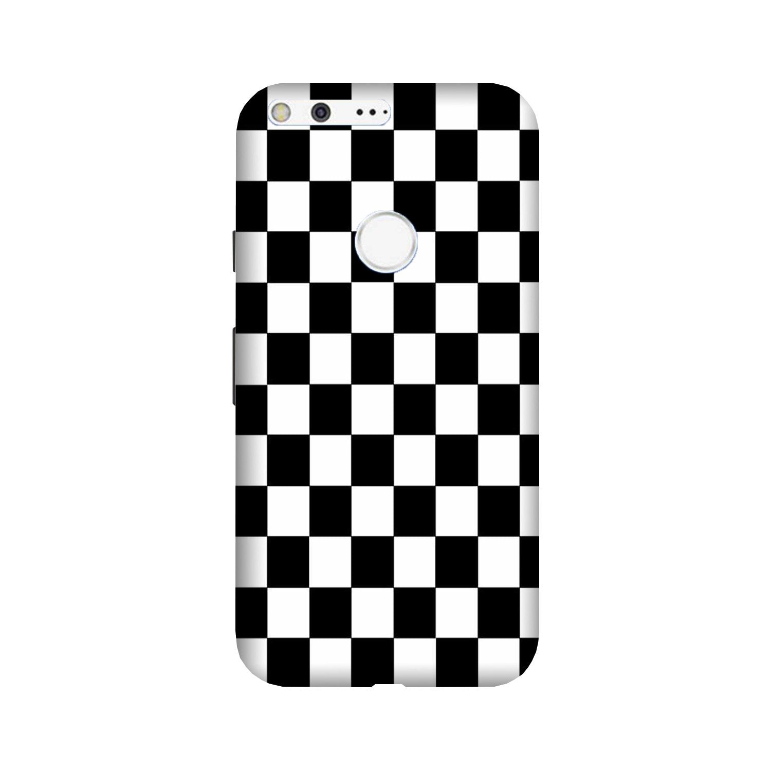 Black White Boxes Mobile Back Case for Google Pixel (Design - 372)