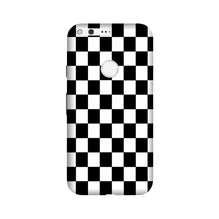 Black White Boxes Mobile Back Case for Google Pixel XL (Design - 372)