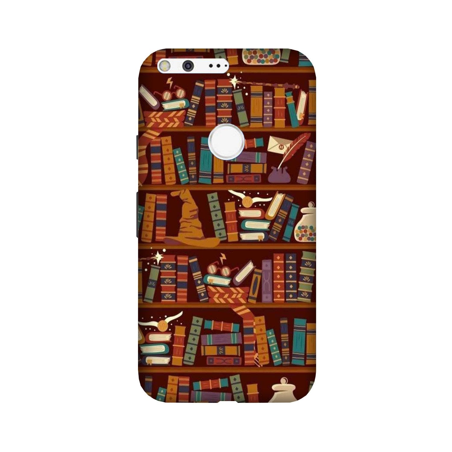Book Shelf Mobile Back Case for Google Pixel XL (Design - 390)
