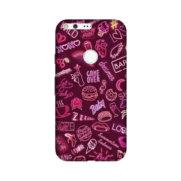 Party Theme Mobile Back Case for Google Pixel (Design - 392)