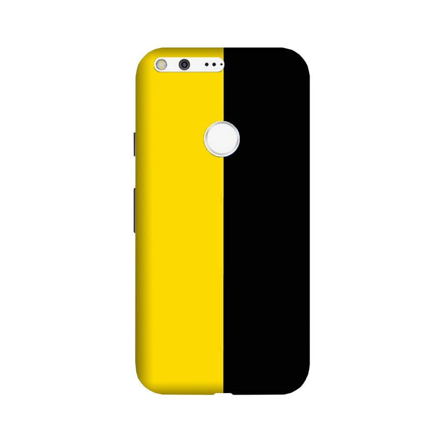 Black Yellow Pattern Mobile Back Case for Google Pixel (Design - 397)