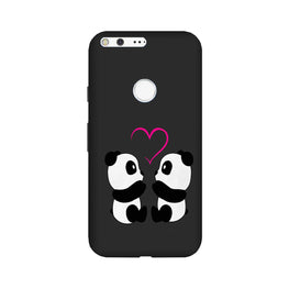 Panda Love Mobile Back Case for Google Pixel (Design - 398)