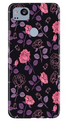 Rose Pattern Mobile Back Case for Google Pixel 2 (Design - 2)
