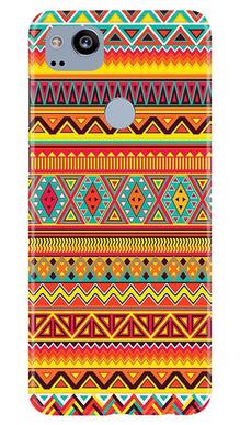 Zigzag line pattern Mobile Back Case for Google Pixel 2 (Design - 4)