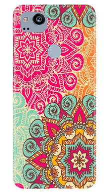 Rangoli art Mobile Back Case for Google Pixel 2 (Design - 6)