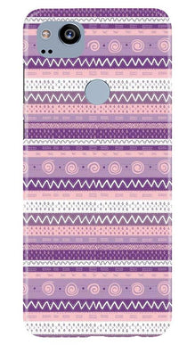 Zigzag line pattern3 Mobile Back Case for Google Pixel 2 (Design - 11)