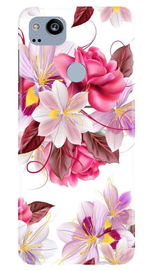 Beautiful flowers Mobile Back Case for Google Pixel 2 (Design - 23)
